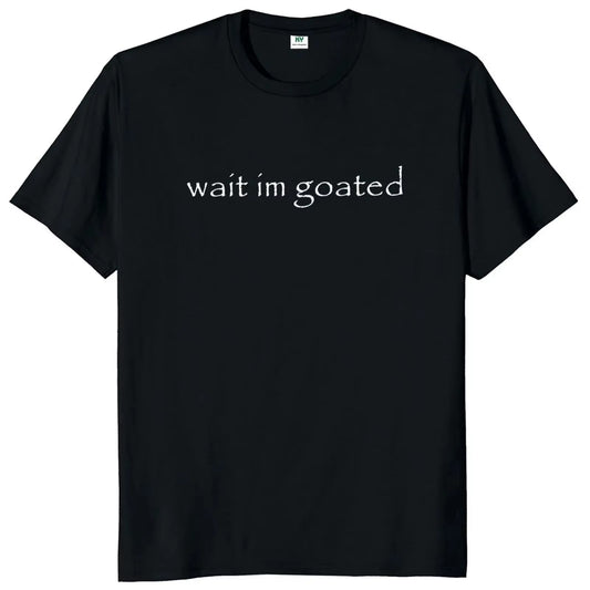 Goated Graphic T-Shirt - Y2K Inspired Short Sleeve O-Neck, 100% Cotton, Unisex Casual Wear